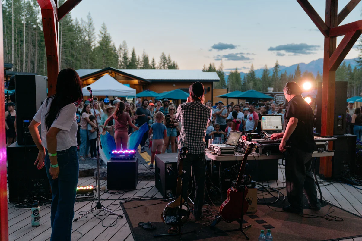 GI Crowd Watching The Band At Summer Concert